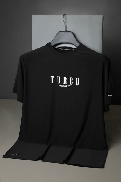 Turbo High Intensity Training & Running Dry-Fit Tee In Black