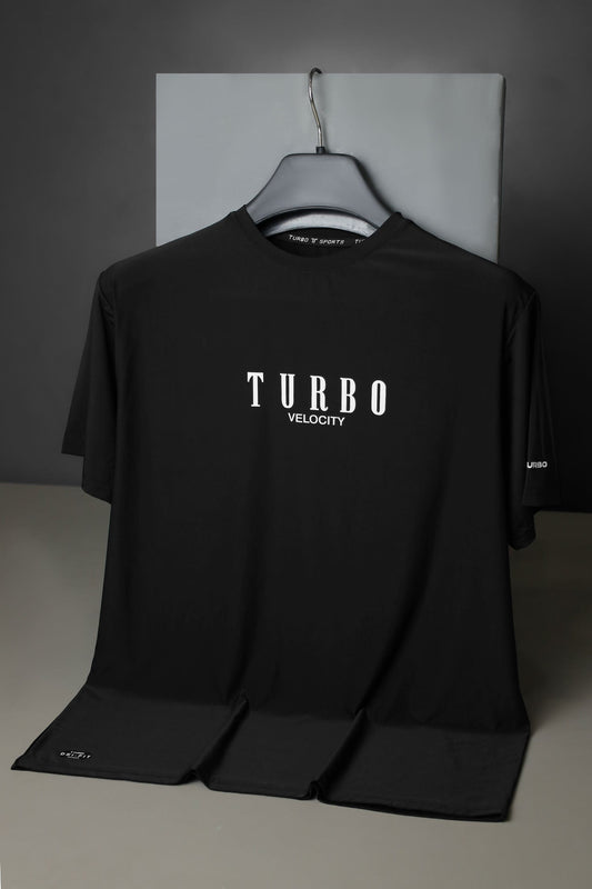 Turbo High Intensity Training & Running Dry-Fit Tee In Black