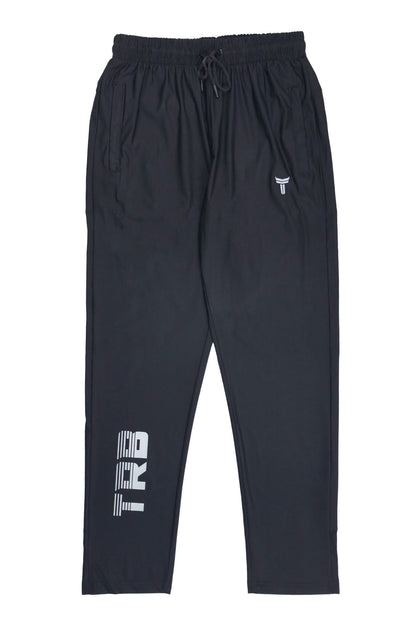 Turbo 'TRB Division' Sportswear Mesh Dry-fit Trouser In Black