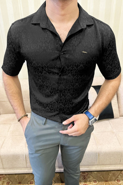 Turbo Designer Motif Floral Casual Shirt