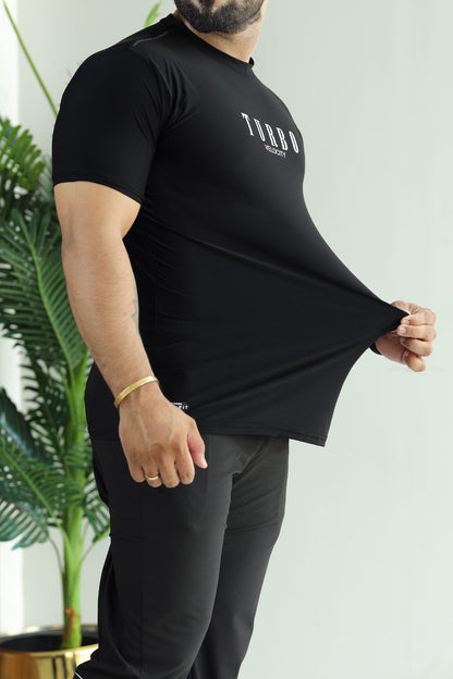 Turbo High Intensity Training & Running Dry-Fit Tee In Black