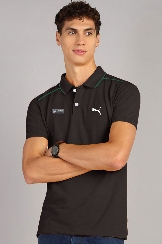 Pma AMG Benz Edition Premium Men's Polo Shirt In Black