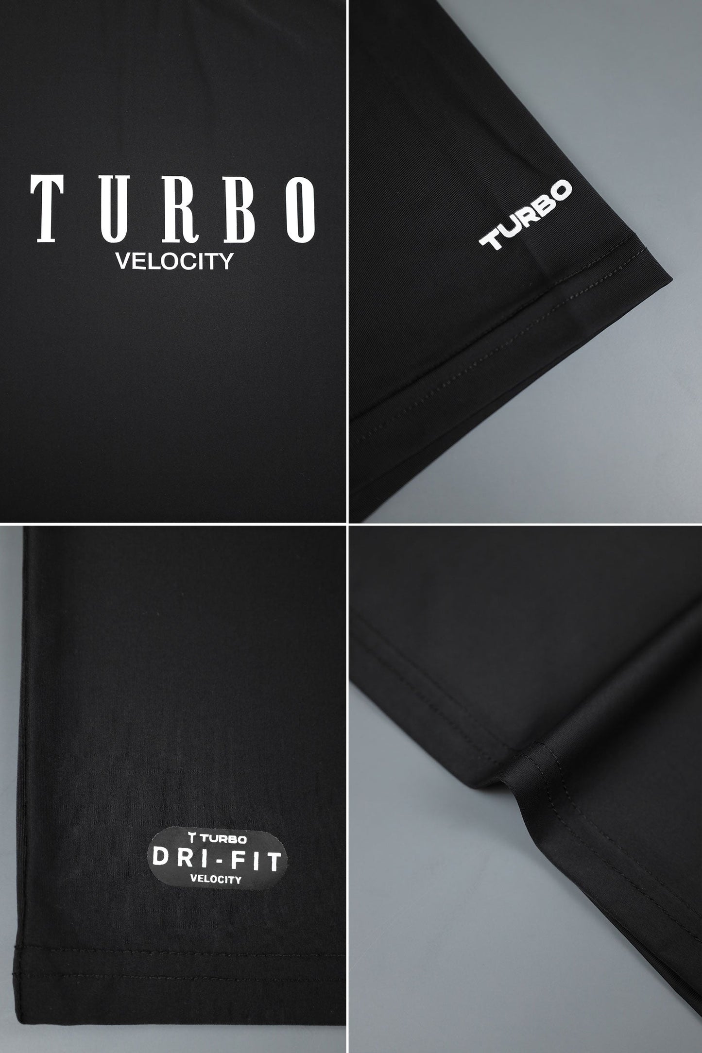 Turbo High Intensity Training & Running Dry-Fit Tee In Black