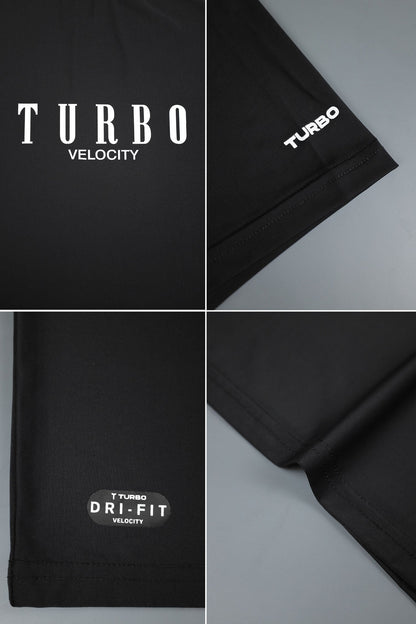 Turbo High Intensity Training & Running Dry-Fit Tee In Black