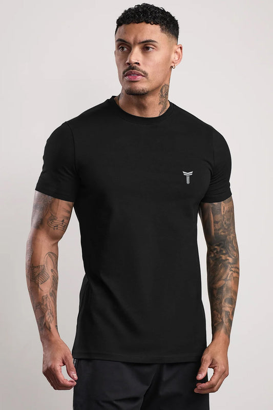 Turbo 'Strong Aura' Statement Series Dry-Fit Tee In Black