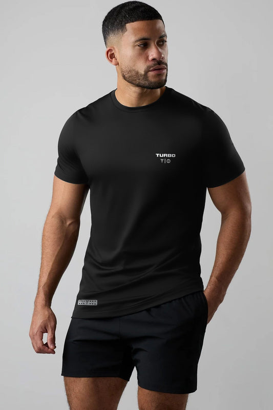 Turbo 'Strength Within' Performance Dry-Fit Tee In Black
