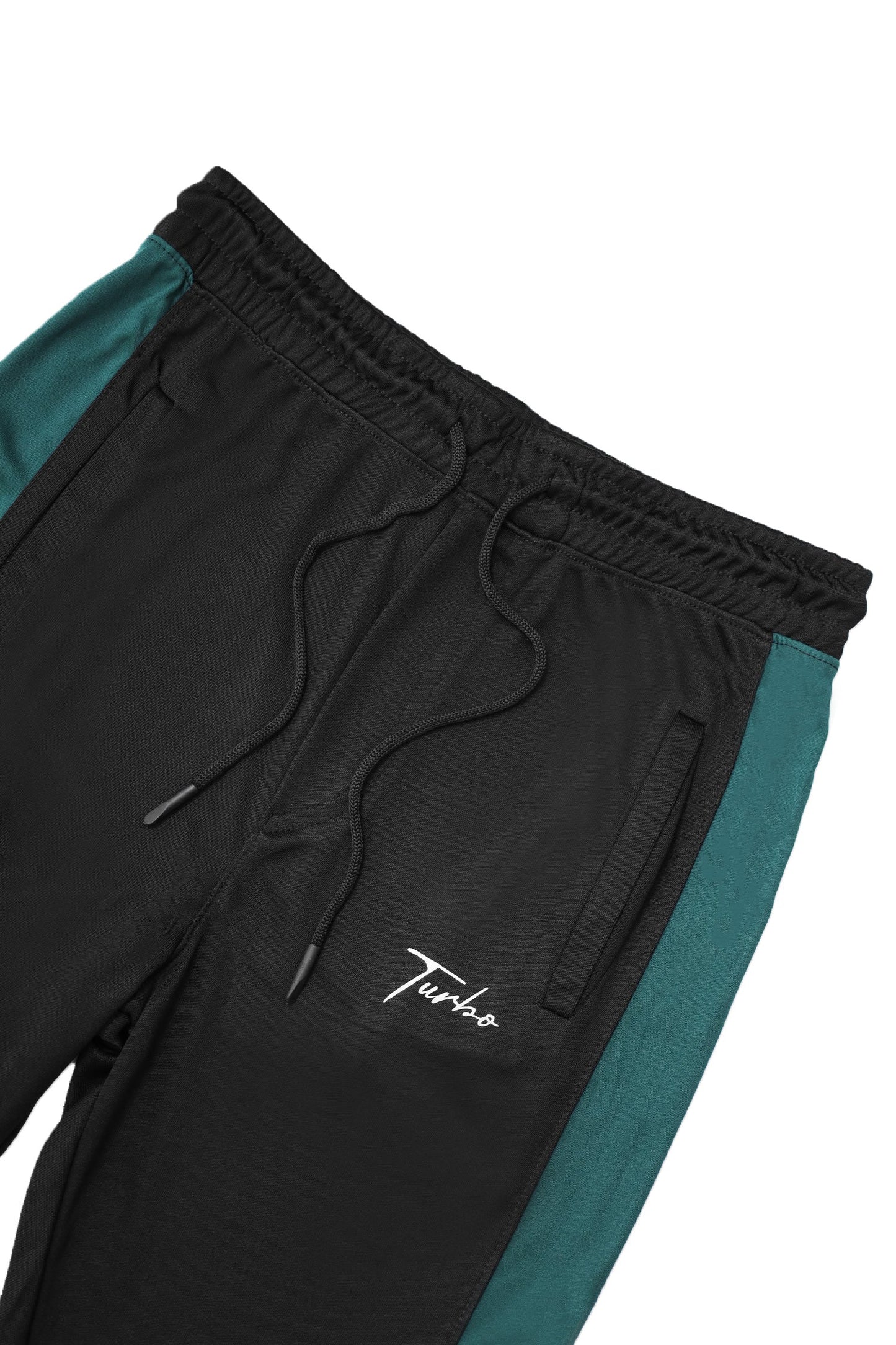 Turbo Color-Block Pannel Quick-Dry Tracksuit In Black