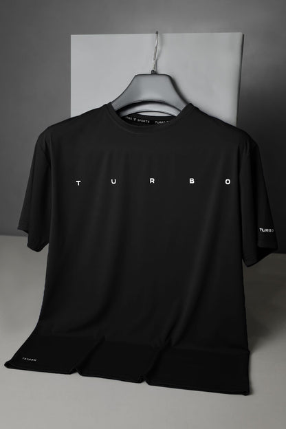 Turbo Multi-Sport Versatile Performance Dry-Fit Tee In Black