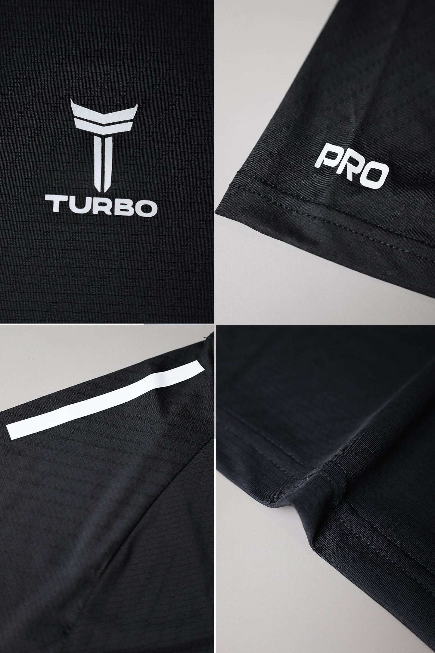 Turbo Elite Performance Series Dry-Fit Tee In Black