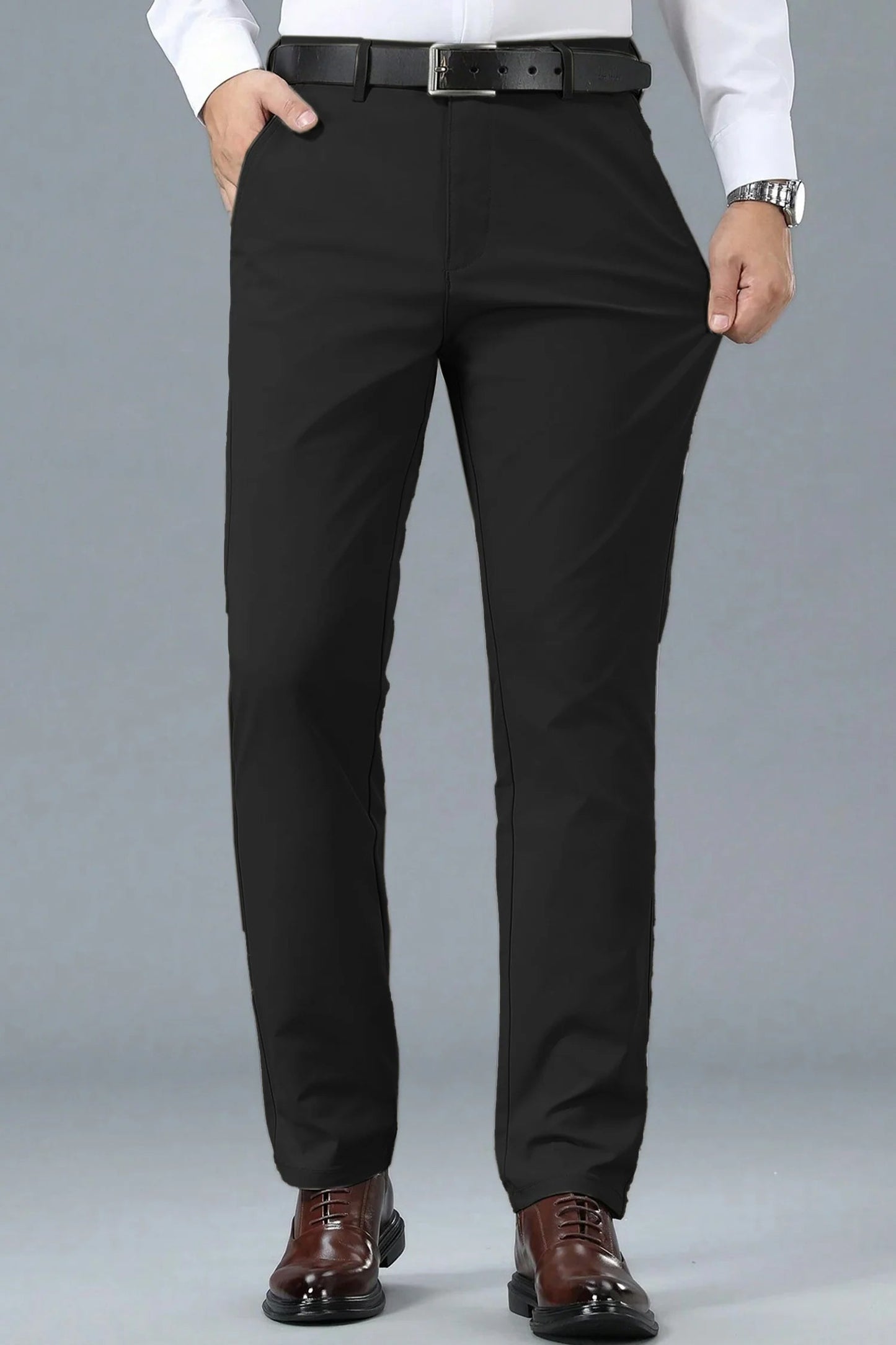 Turbo Apex Precision Weave Executive Fit Cotton Pent In Black