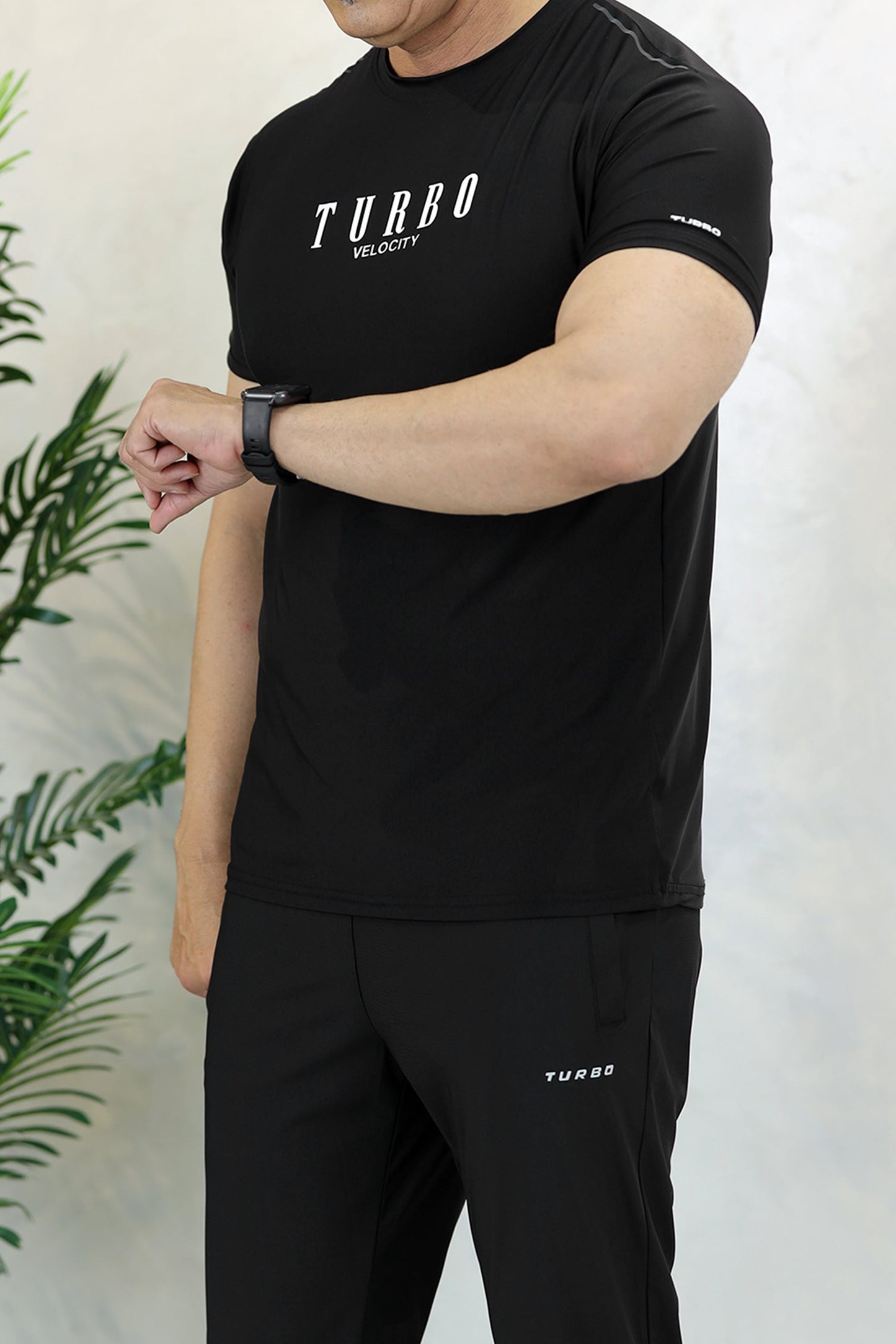 Turbo High Intensity Training & Running Dry-Fit Tee In Black