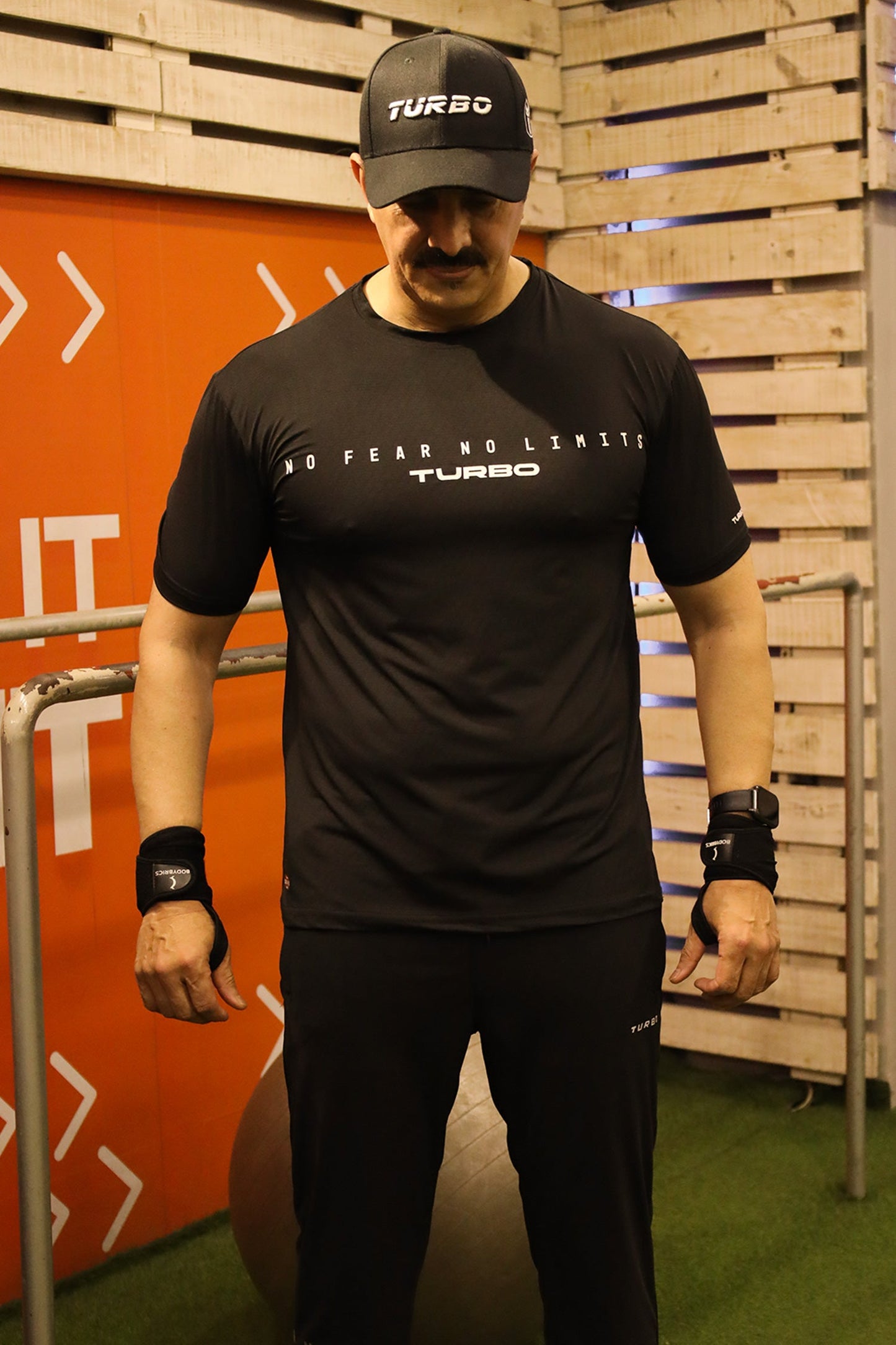 Turbo Motivational Quote ClimaCool Dry-Fit Tee In Black