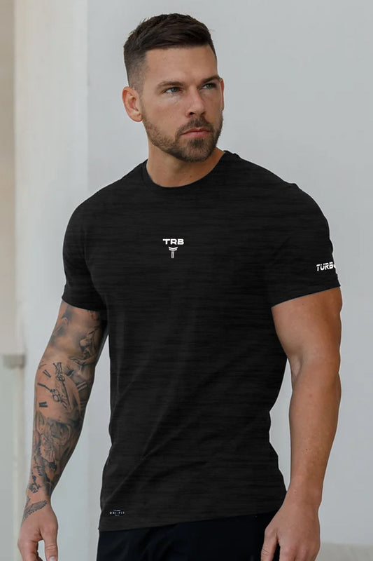Turbo Run Club Airflow Cool Dry-Fit Tee In Black