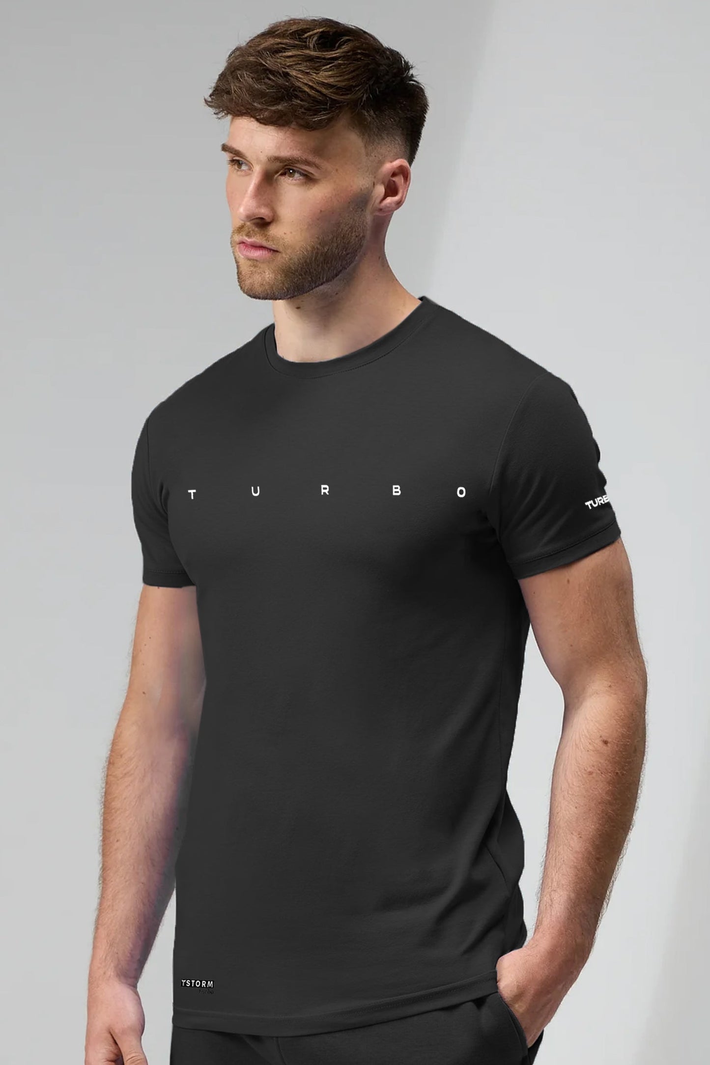 Turbo Multi-Sport Versatile Performance Dry-Fit Tee In Black