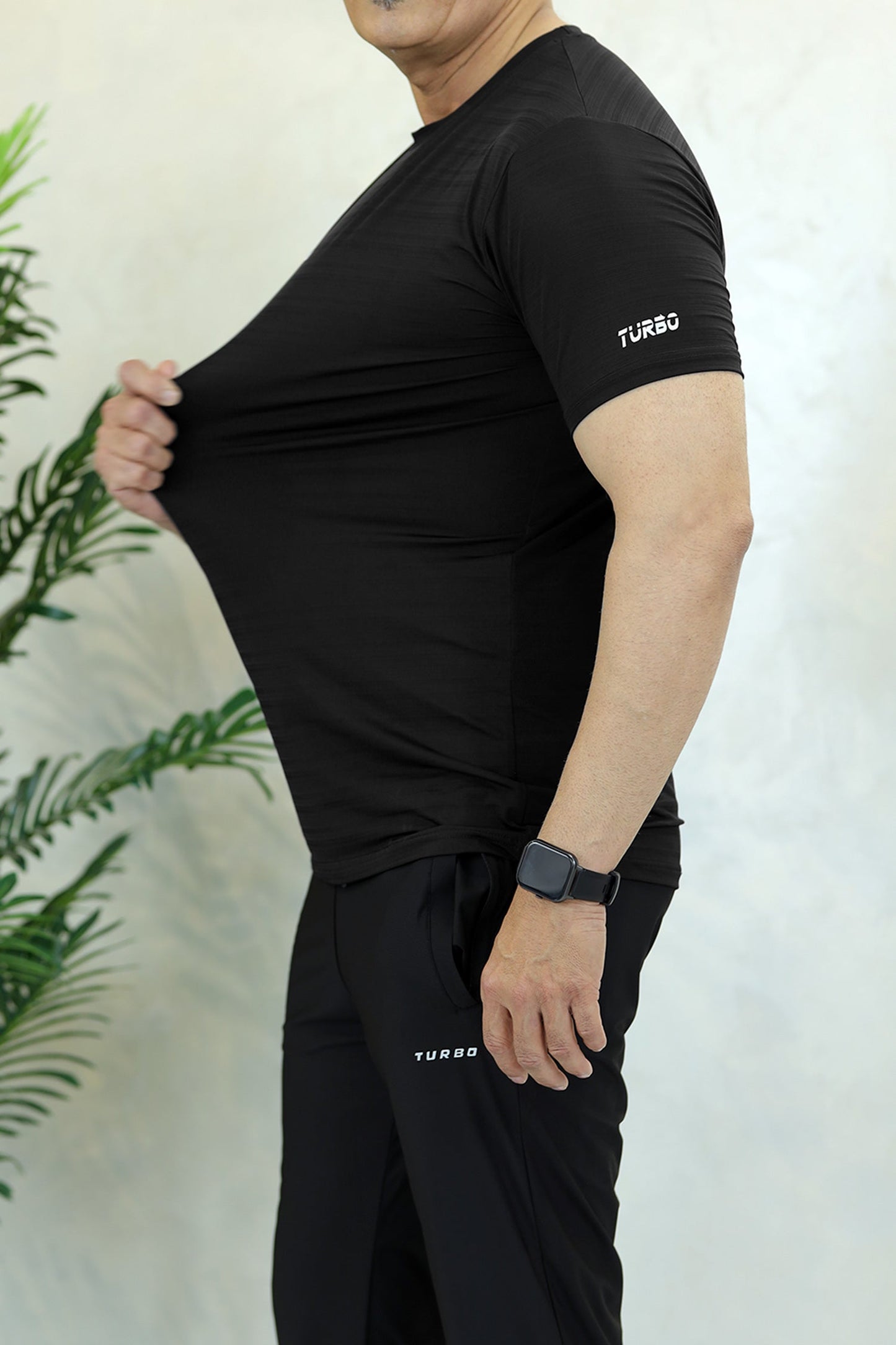 Turbo Run Club Airflow Cool Dry-Fit Tee In Black