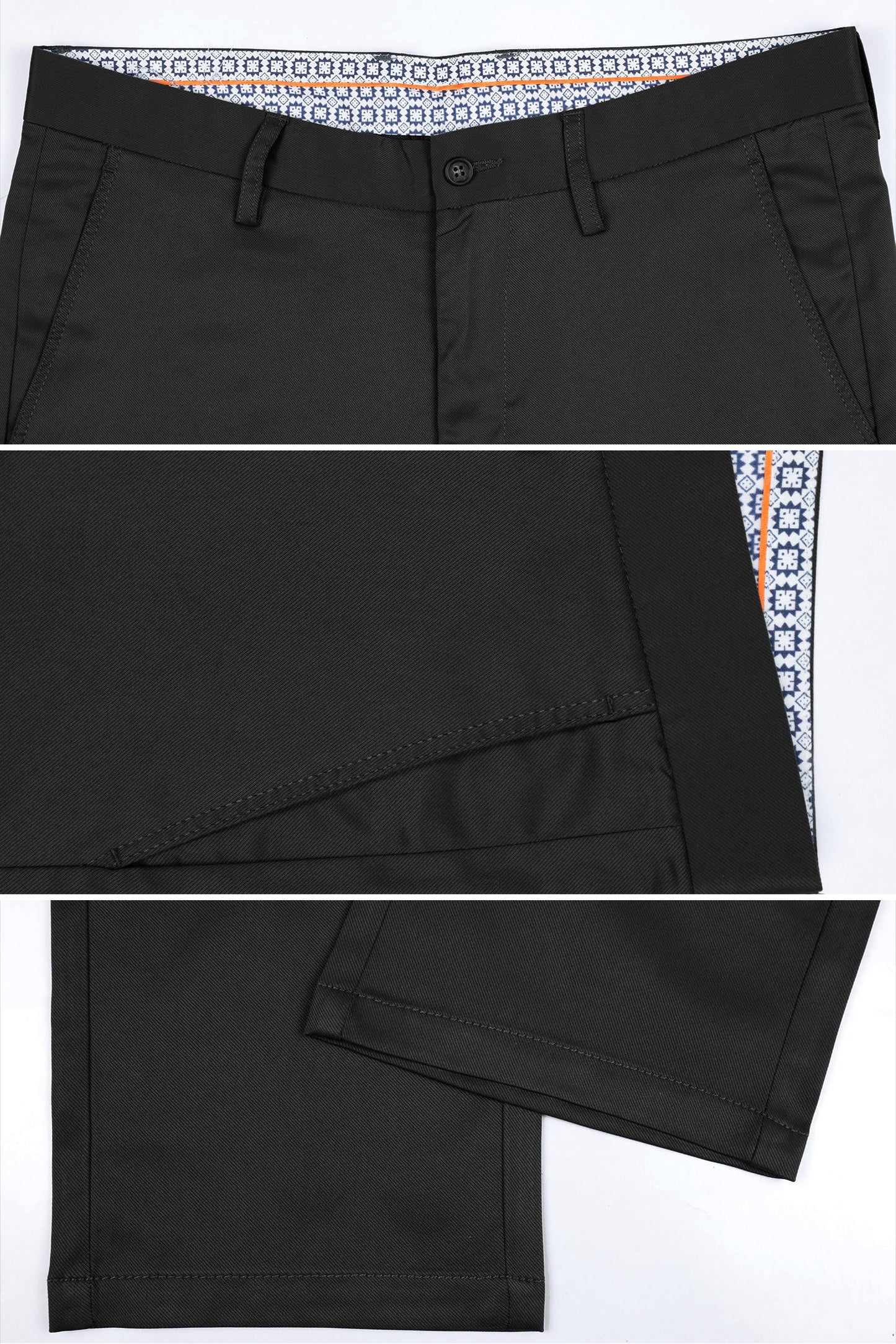 Turbo Apex Precision Weave Executive Fit Cotton Pent In Black