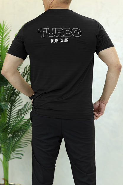 Turbo Run Club Airflow Cool Dry-Fit Tee In Black
