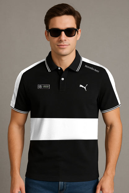Pma x Mercedes AMG SportsLine Men’s Polo Shirt In Black