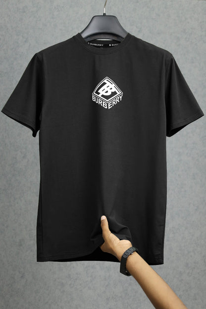 Brbrry Classic Monogram & Logo Tape Crew Neck Tee