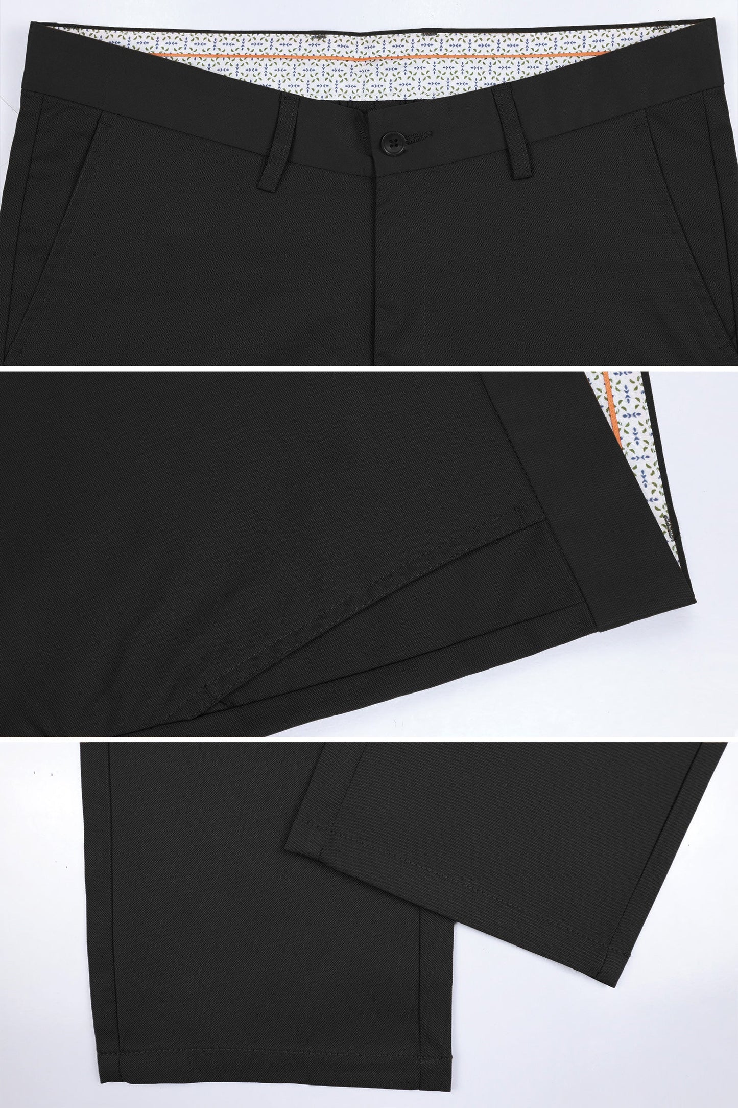 Turbo Axis Intelli-Drape Refined Fit Twil Cotton Pent In Black