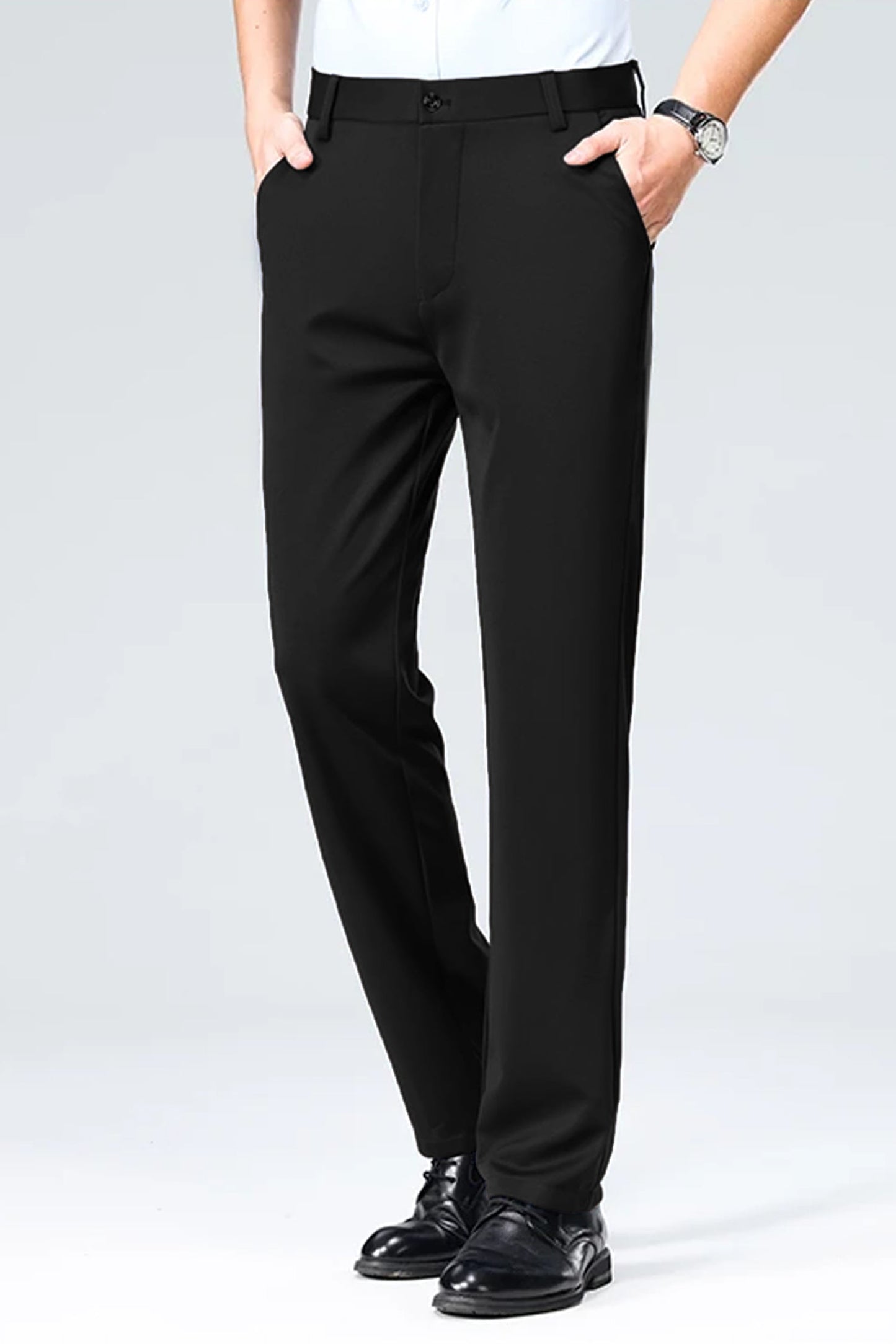Turbo Axis Intelli-Drape Refined Fit Twil Cotton Pent In Black