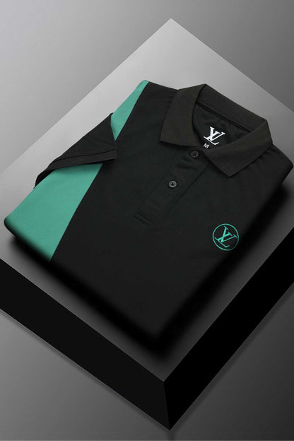 LV Apex Cross Panel Men's Polo Shirt