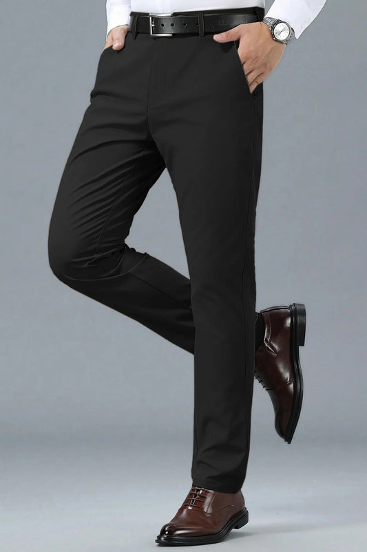 Turbo Apex Precision Weave Executive Fit Cotton Pent In Black
