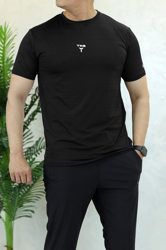 Turbo Run Club Airflow Cool Dry-Fit Tee In Black