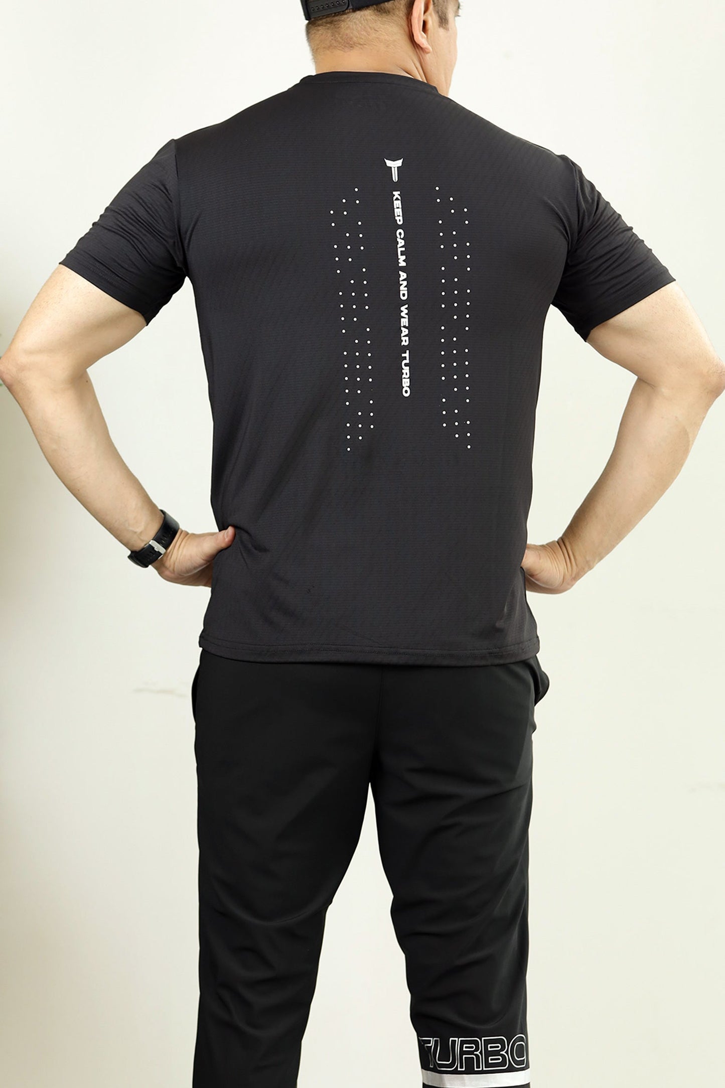 Turbo Motivational Quote ClimaCool Dry-Fit Tee In Black