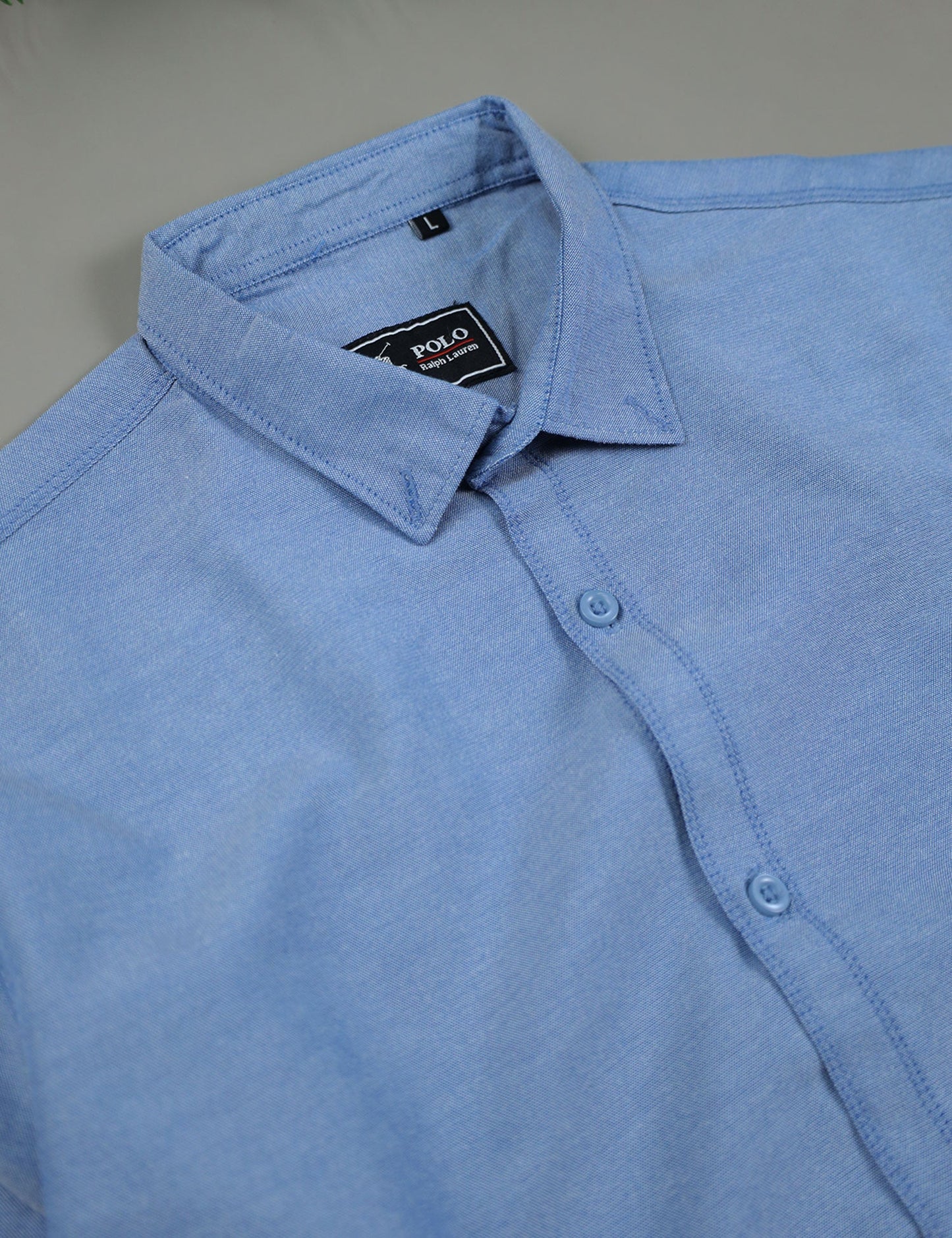 Polo Rph Lren Custom SlimFit Casual Shirt In Blue