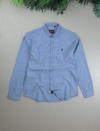 Polo Rph Lren Custom SlimFit Casual Shirt In Blue