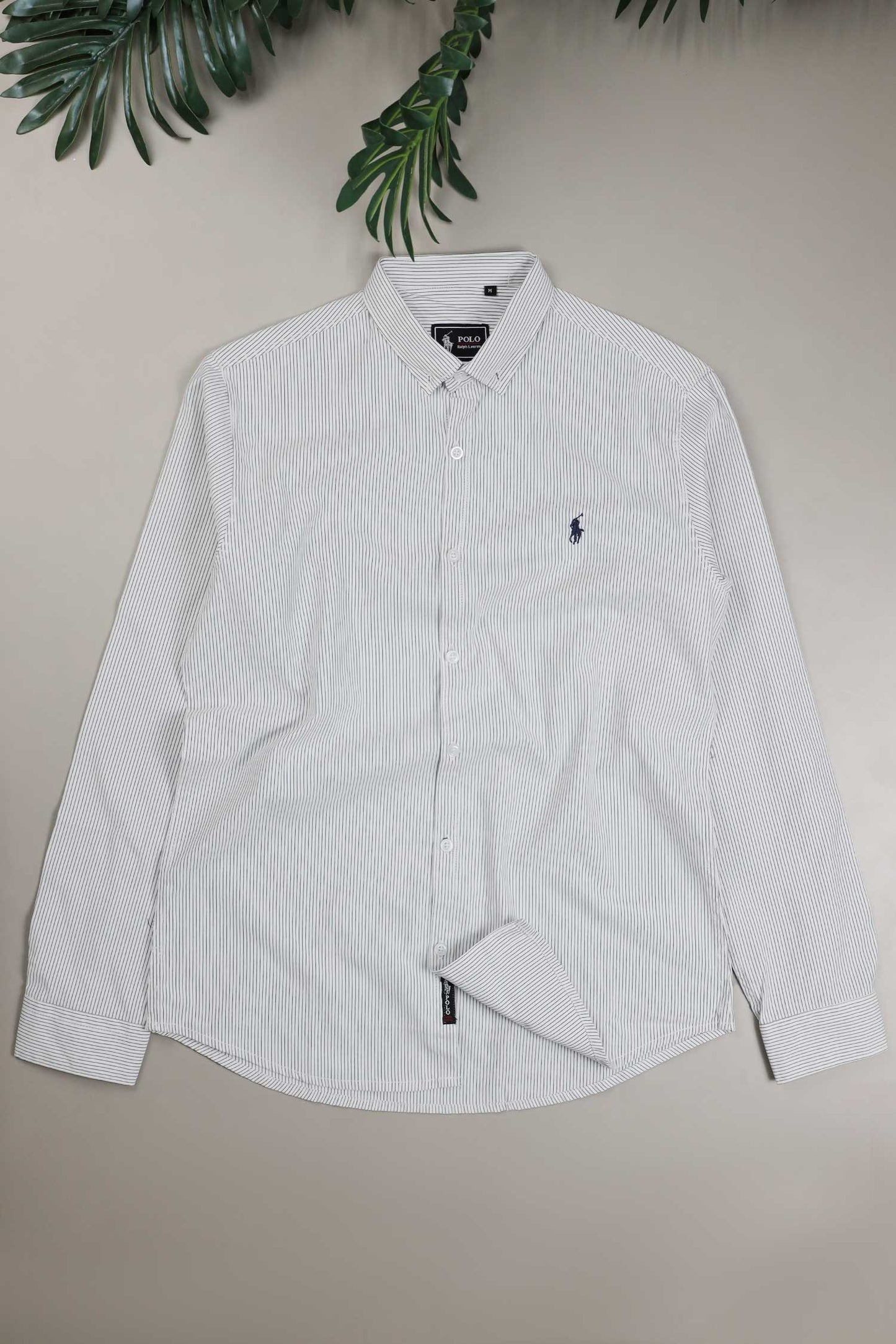 Polo Rph Lren Stripe Poplin Cotton Casual Shirt