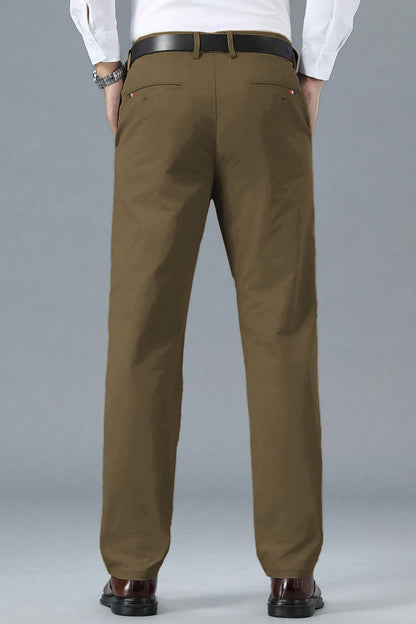 Turbo Apex Precision Weave Executive Fit Cotton Pent In Brown