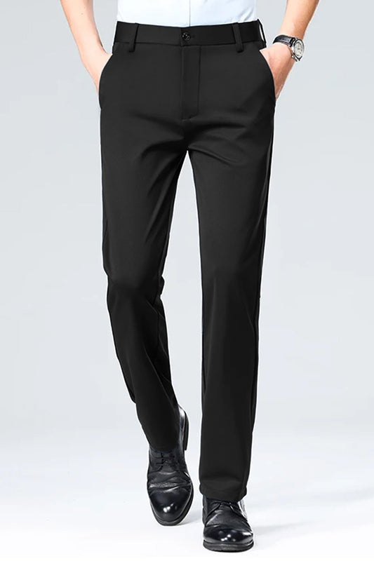 Turbo Axis Intelli-Drape Refined Fit Twil Cotton Pent In Black