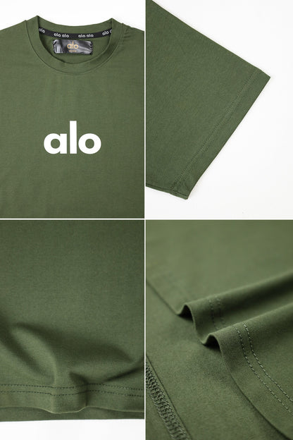Alo 'The Icon' Geometric Graphic Crew Neck Tee