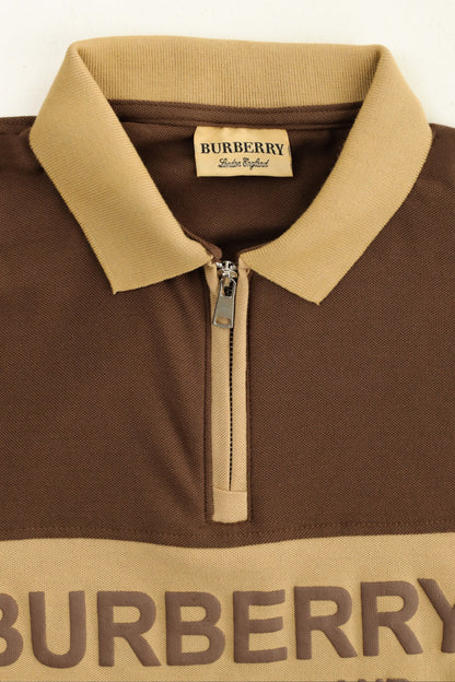 Brbrry 'The Lndn Englnd' Edition Zip Men's Polo Shirt