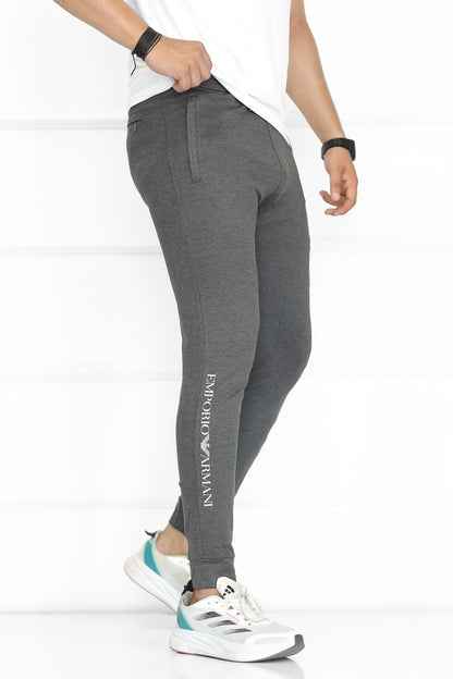 Armni 'Emporio' Division Active SlimFit Trouser In Charcoal