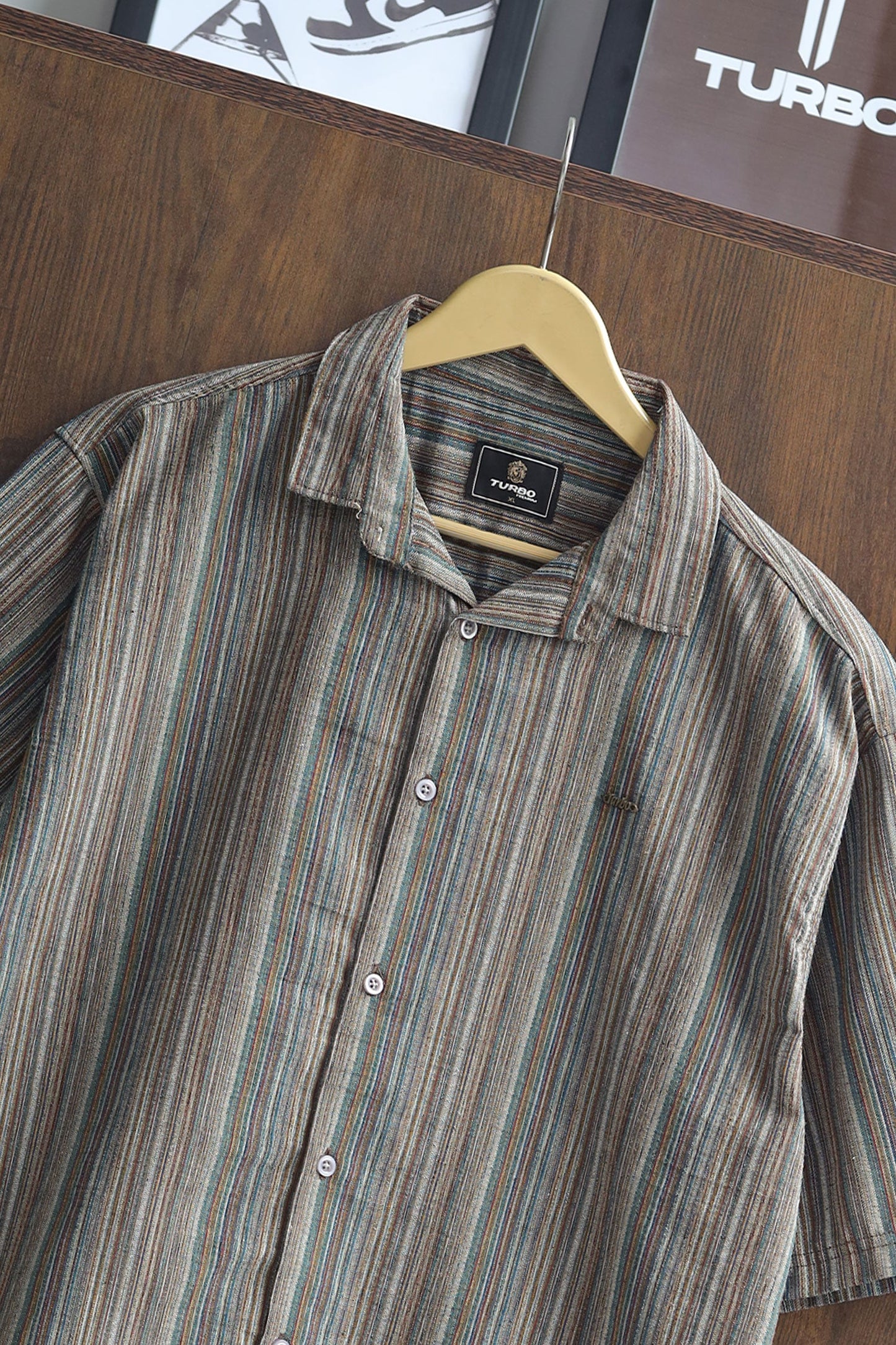 Turbo Spring Edit Textured Casual Shirt