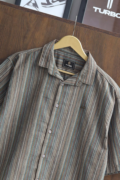Turbo Spring Edit Textured Casual Shirt