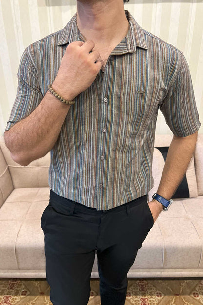 Turbo Spring Edit Textured Casual Shirt