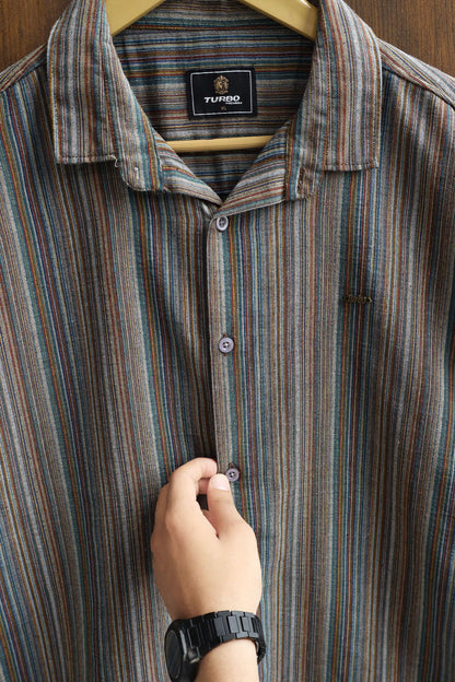 Turbo Spring Edit Textured Casual Shirt