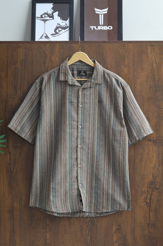 Turbo Spring Edit Textured Casual Shirt