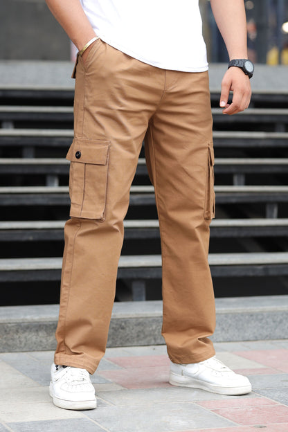 Turbo's 6 Pockets Loose Bottom Cargo Trouser