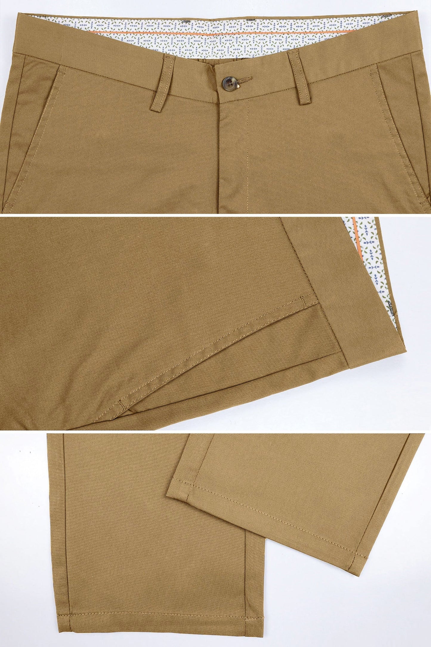 Turbo Axis Intelli-Drape Refined Fit Twil Cotton Pent In Camel