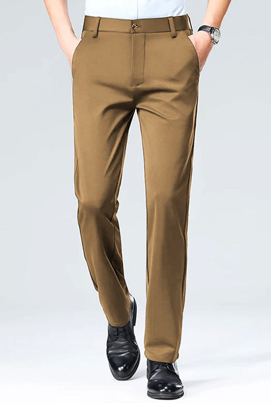 Turbo Axis Intelli-Drape Refined Fit Twil Cotton Pent In Camel