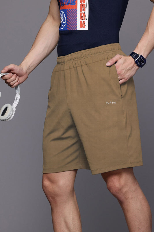 Turbo Trackside Triple Stripe Big Size Dry-Fit Men's Shorts