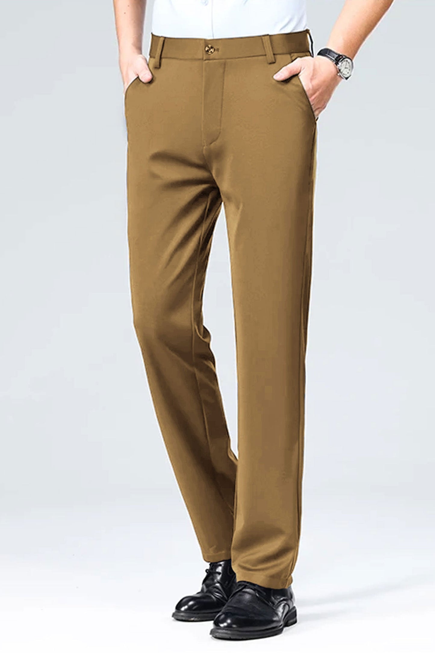 Turbo Axis Intelli-Drape Refined Fit Twil Cotton Pent In Camel