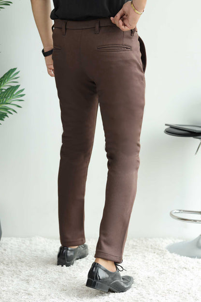 Elegant Self Texture Knitted Cotton Ankle fit Pant