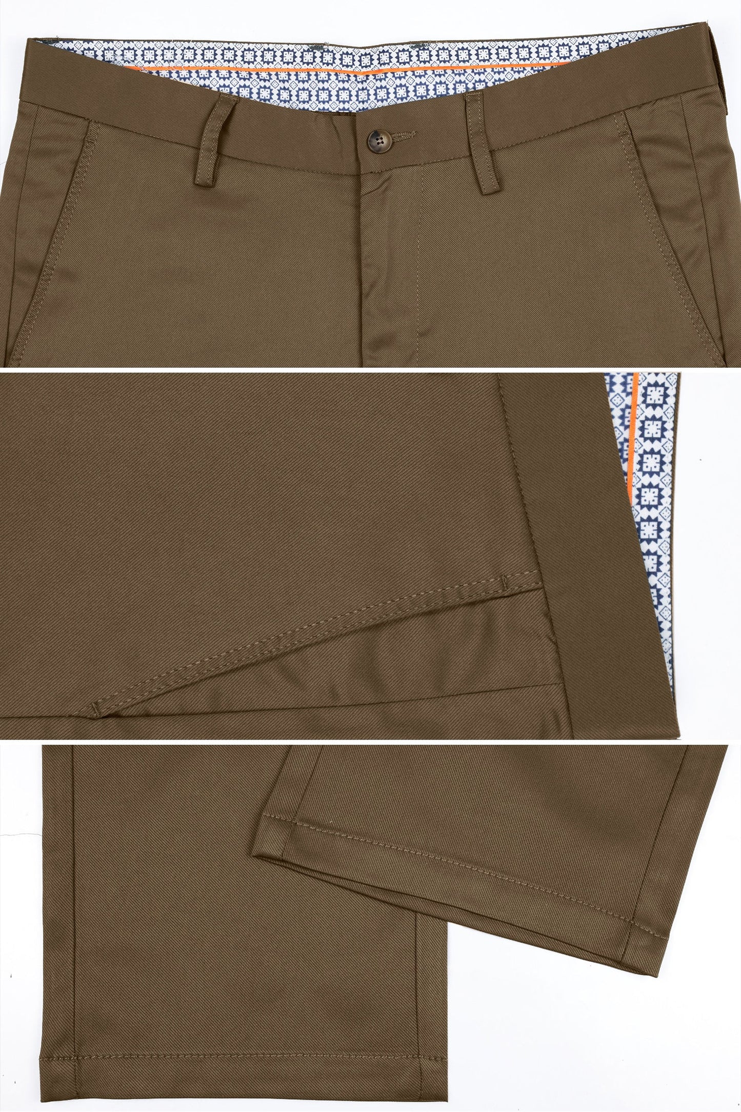 Turbo Apex Precision Weave Executive Fit Cotton Pent In Coffee