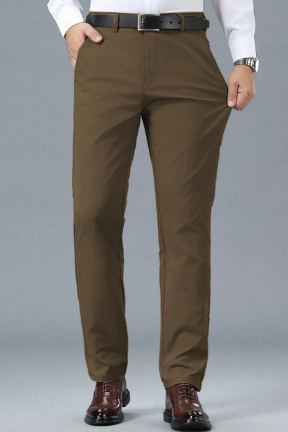 Turbo Apex Precision Weave Executive Fit Cotton Pent In Coffee